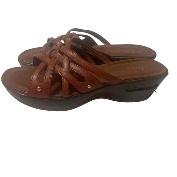 Cole Haan Wedge Open Toed Sandal size 10B - Picture 9 of 9